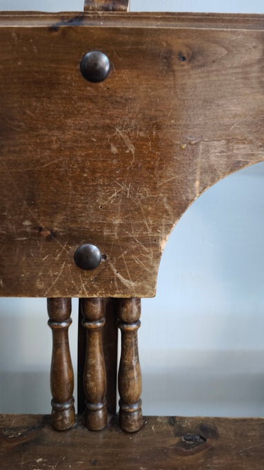 92200 Panca in legno massello con inserti in ferro