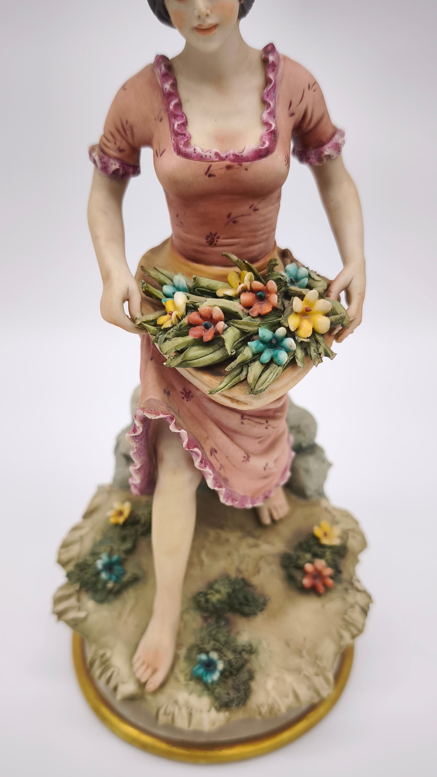 92273 Statuina Giacomo Leotti in ceramica di Capodimonte