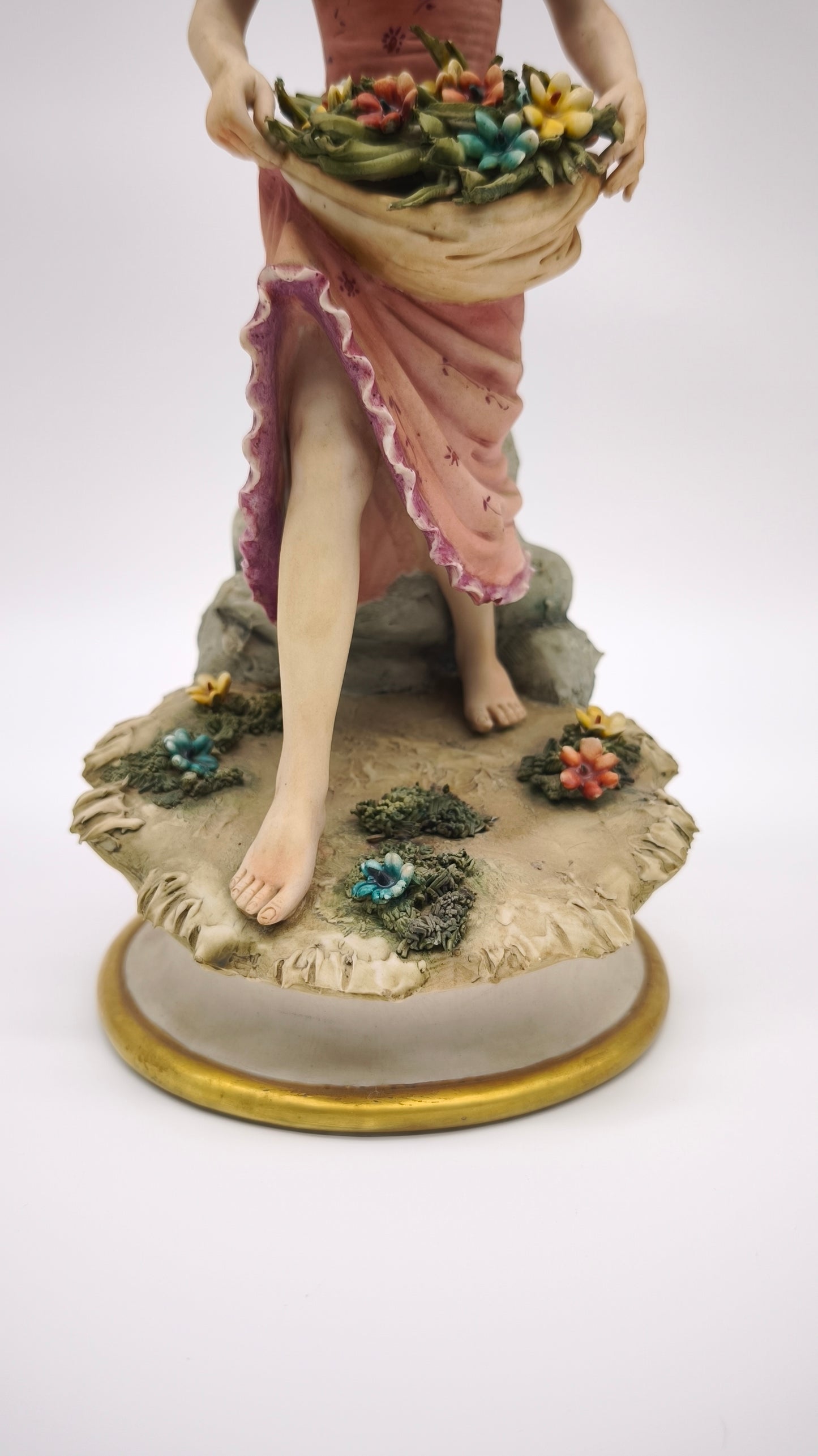92273 Statuina Giacomo Leotti in ceramica di Capodimonte