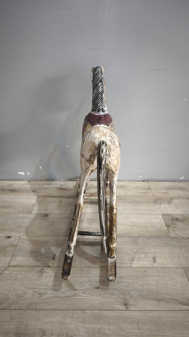 92259 Cavallino a dondolo in legno colorato