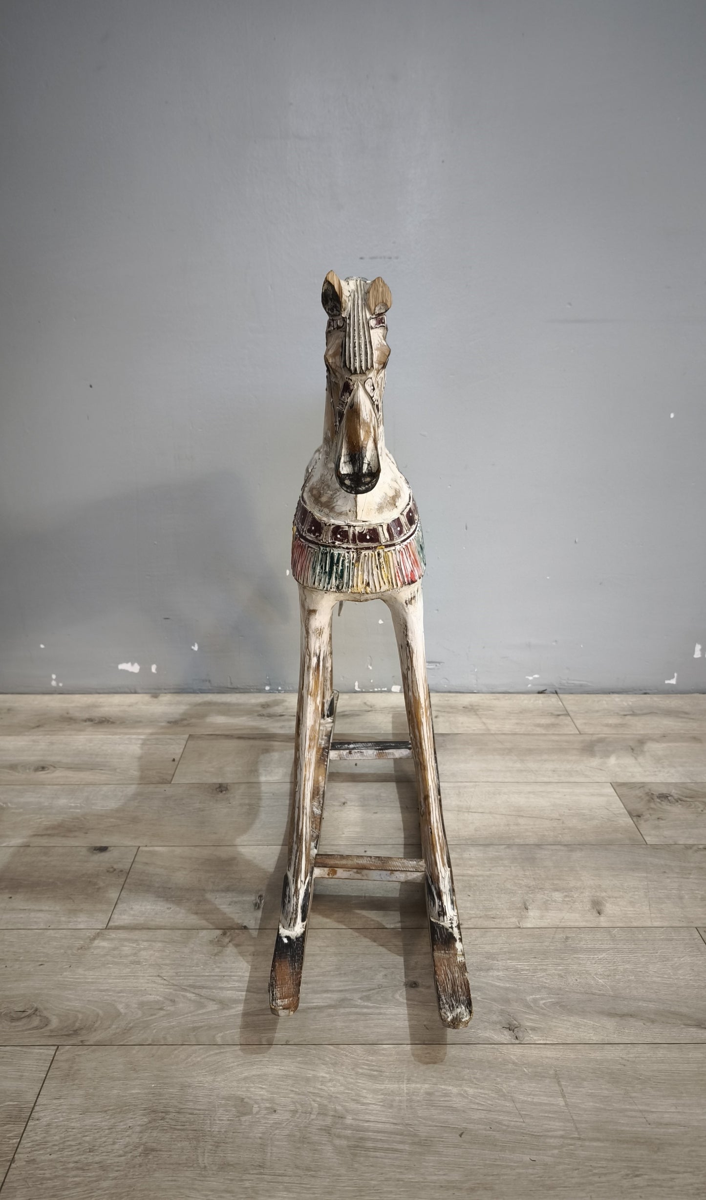 92259 Cavallino a dondolo in legno colorato
