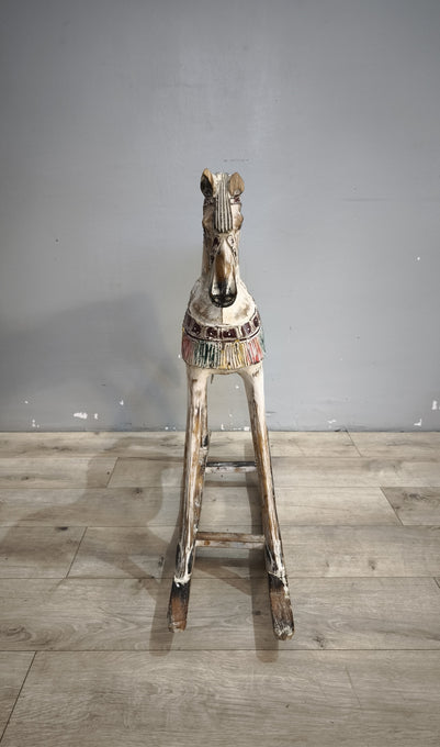 92259 Cavallino a dondolo in legno colorato