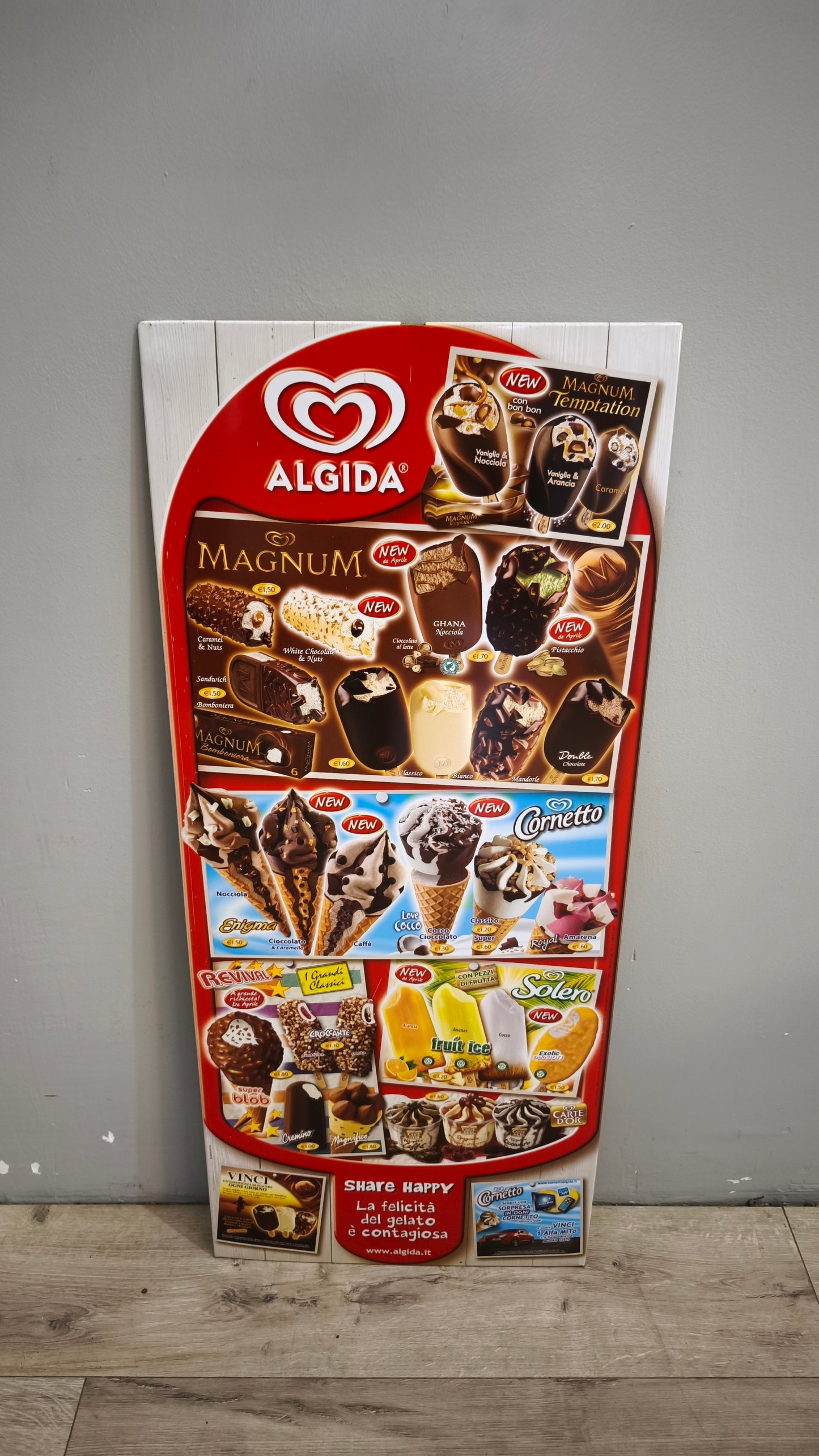 92279 Cartellone gelati Algida