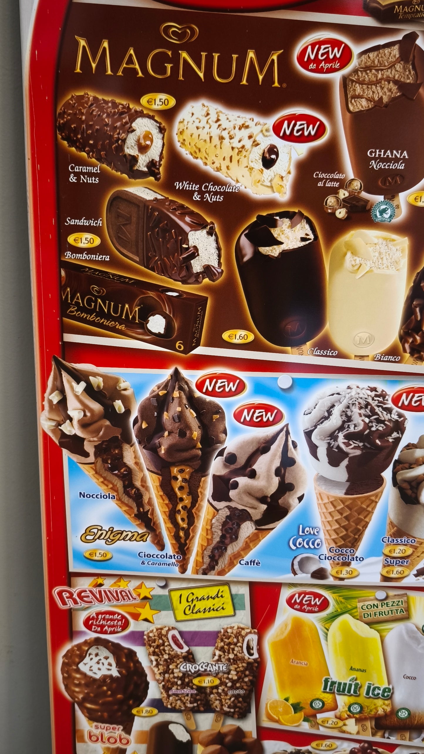 92279 Cartellone gelati Algida