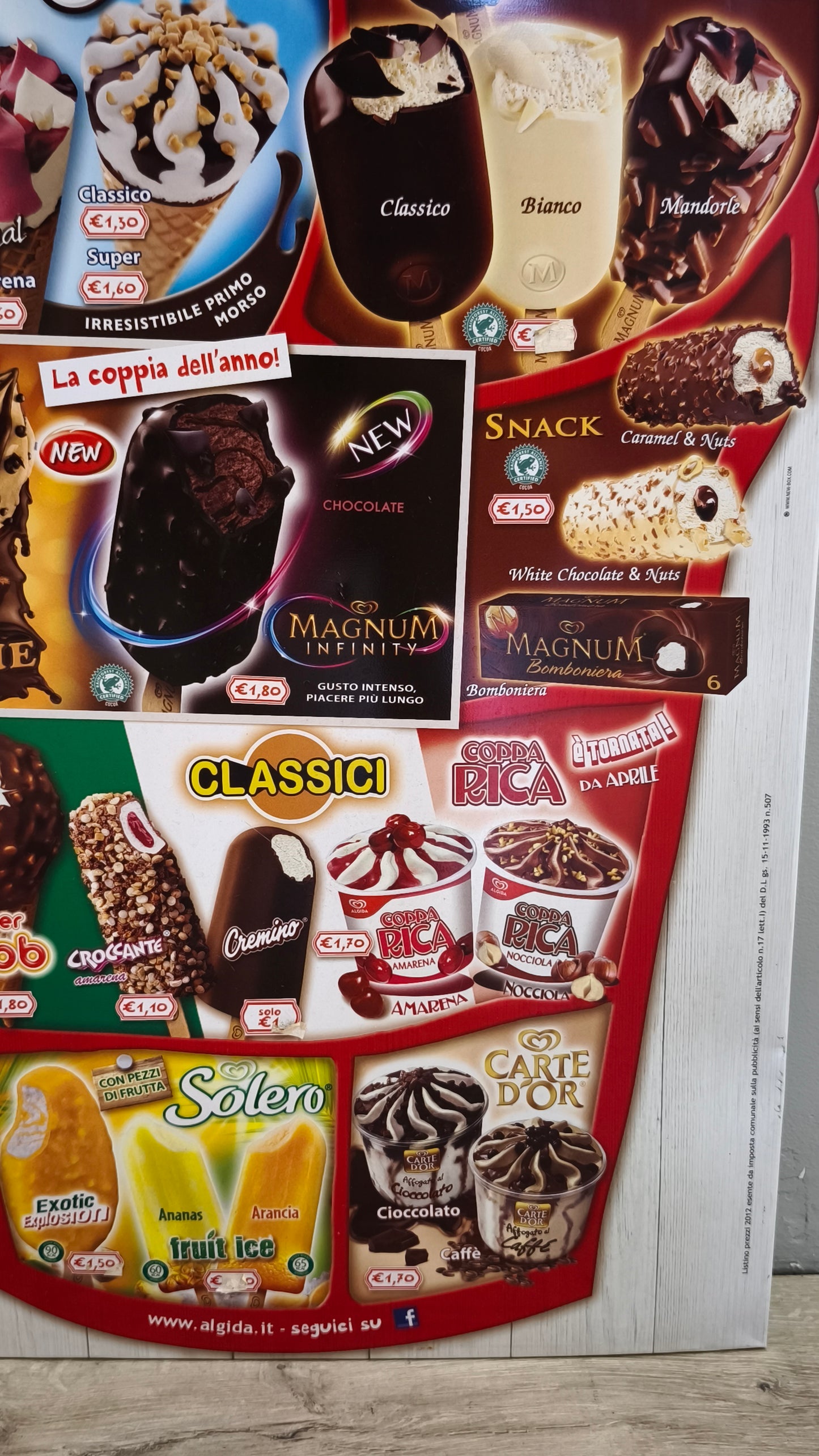 92279-3 Cartellone gelati Algida