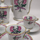 92314 Servizio da caffè per 8 persone Limoges L. Bernardaud 'Les deux roses'