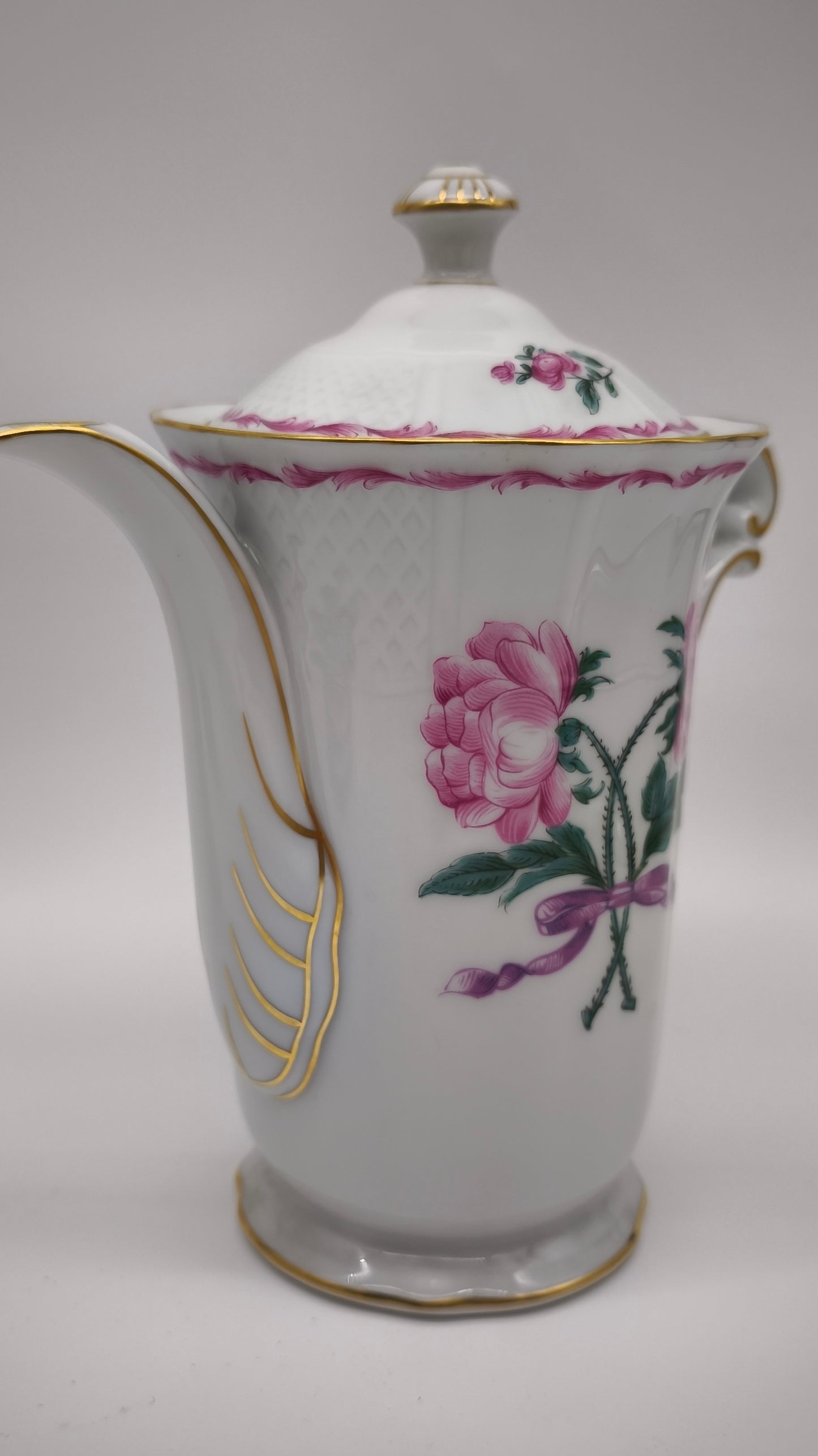 92314 Servizio da caffè per 8 persone Limoges L. Bernardaud 'Les deux roses'