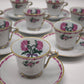 92314 Servizio da caffè per 8 persone Limoges L. Bernardaud 'Les deux roses'