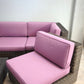 92365 Divano modulare Ethimo Cube con tavolo e pouf