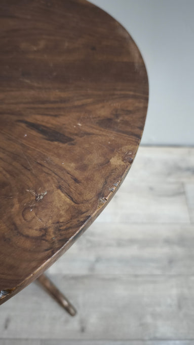 92368 Tavolo da salotto in legno con piano ovale