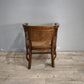 92367-2 Poltroncina a pozzetto con struttura in legno e seduta in paglia di Vienna