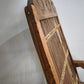 92366 Poltrona etnica con struttura in legno e seduta in bambù