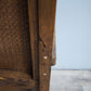 92373 Poltrona etnica con struttura in legno e schienale in paglia