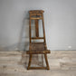 92370 Coppia di antiche sedie basse rustiche marchiate "Chen Kaizong" (Stile Wabi-Sabi)