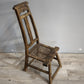 92370 Coppia di antiche sedie basse rustiche marchiate "Chen Kaizong" (Stile Wabi-Sabi)