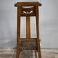 92370 Coppia di antiche sedie basse rustiche marchiate "Chen Kaizong" (Stile Wabi-Sabi)
