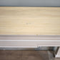 92374 Console orientale con base bianca e piano in legno