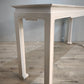 92374 Console orientale con base bianca e piano in legno