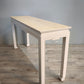 92374 Console orientale con base bianca e piano in legno