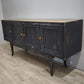 92380 Credenza quattro sportelli dipinta con piano in legno