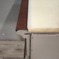 92377 Coppia di comodini in legno dipinti grigi con piano in marmo