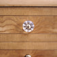 92381 Highboard in legno con sportelli dipinti e pomelli in vetro