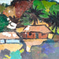 92318 Quadro Eugène Malonga 'Bordo del fiume'
