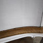 92379 Vetrina in legno dipinta bianca con ripiani in vetro