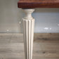 92378 Mobile comò in legno dipinto grigio con piano in marmo