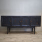 92380 Credenza quattro sportelli dipinta con piano in legno