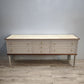92378 Mobile comò in legno dipinto grigio con piano in marmo