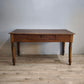 92419 Tavolo rustico in legno con cassetto frontale