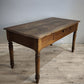 92419 Tavolo rustico in legno con cassetto frontale