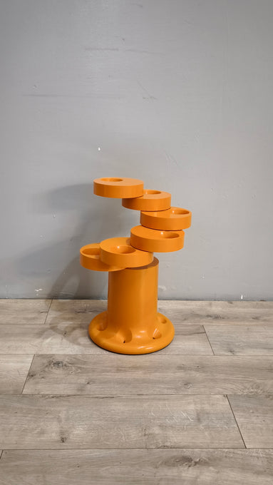 92423 Portaombrelli PLUVIUM, Anonima Castelli, design Giancarlo Piretti, anni '60, color arancio