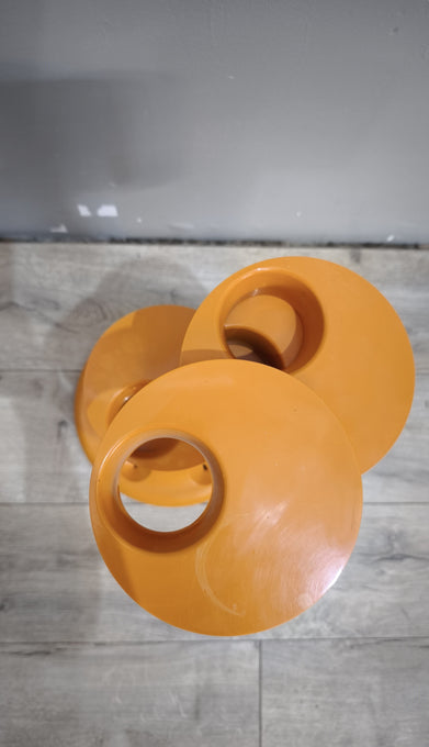 92423 Portaombrelli PLUVIUM, Anonima Castelli, design Giancarlo Piretti, anni '60, color arancio