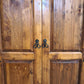 92489 Armadio due ante in legno con cassetto