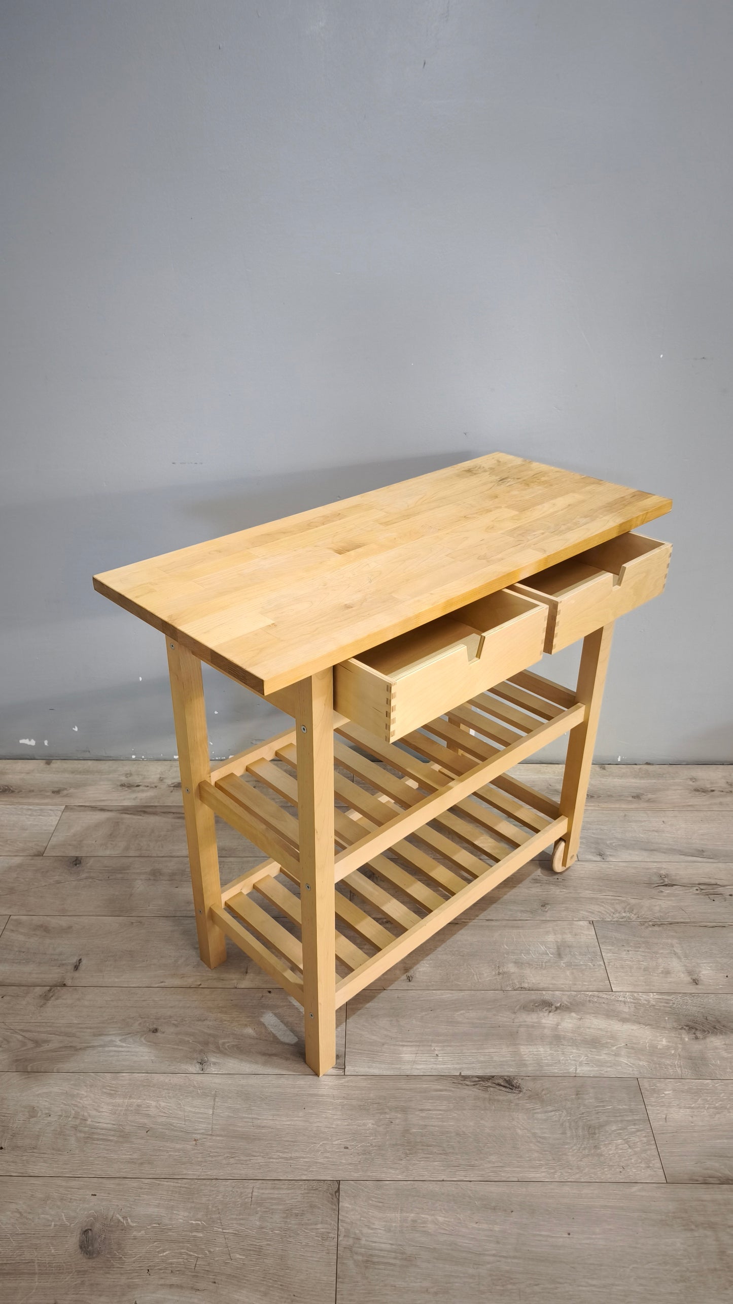 92488 Carrello Ikea in legno chiaro