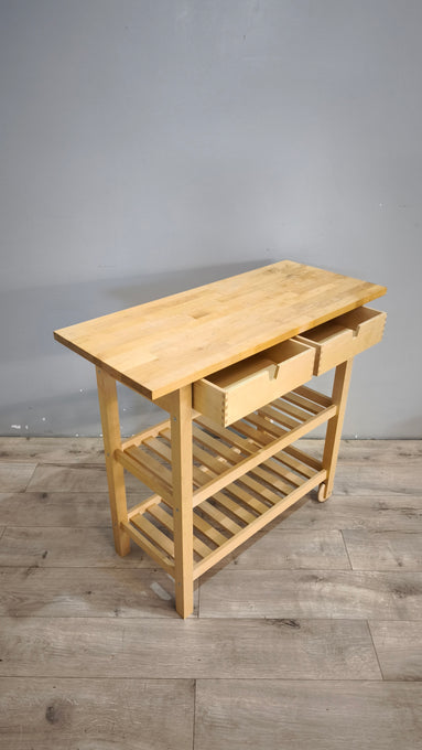 92488 Carrello Ikea in legno chiaro
