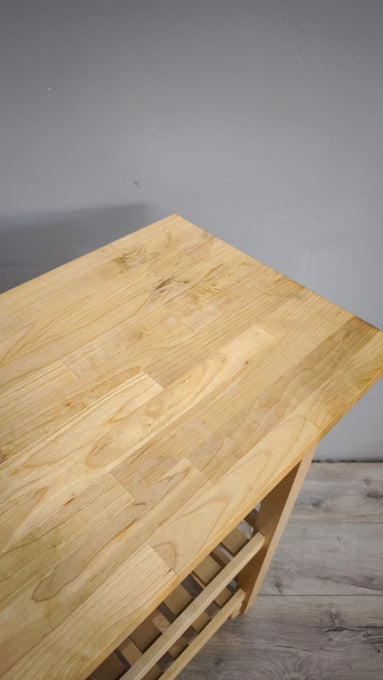 92488 Carrello Ikea in legno chiaro