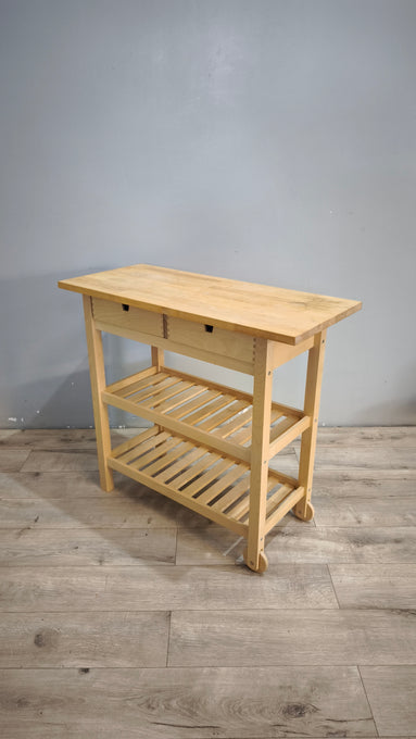 92488 Carrello Ikea in legno chiaro