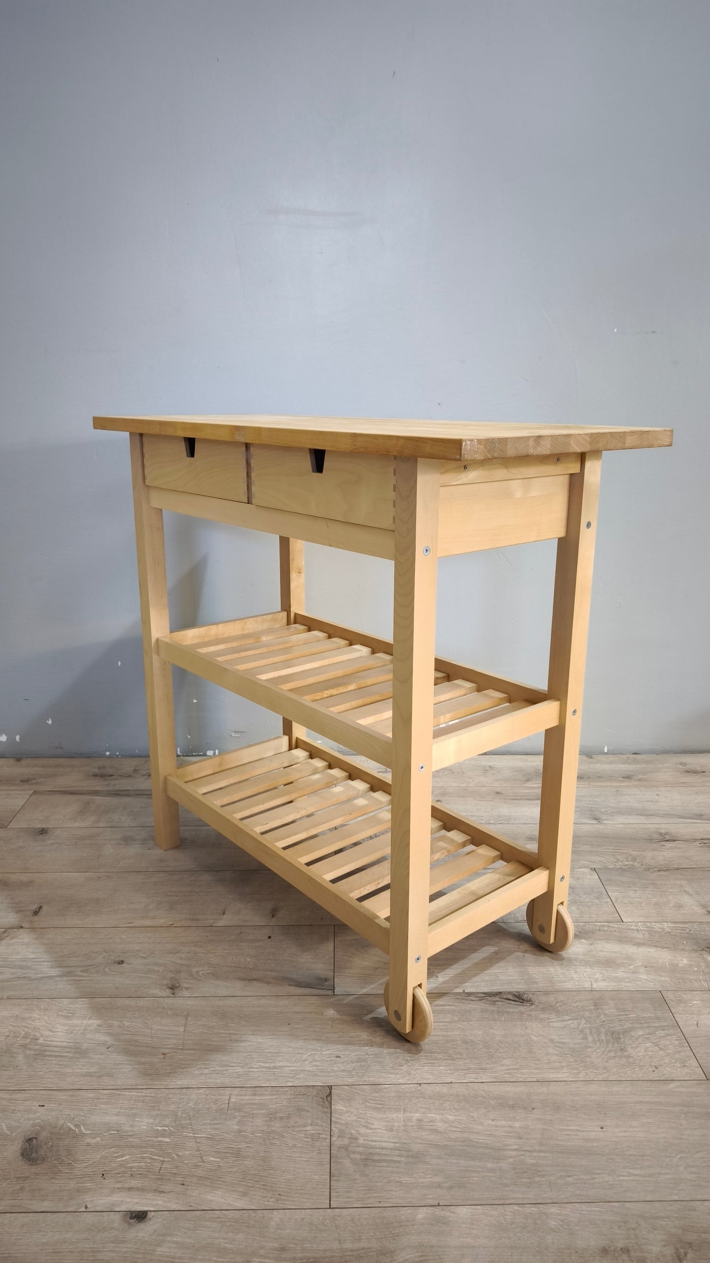 92488 Carrello Ikea in legno chiaro