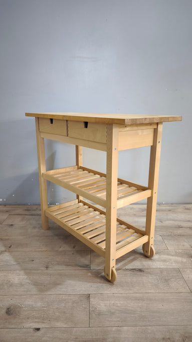 92488 Carrello Ikea in legno chiaro