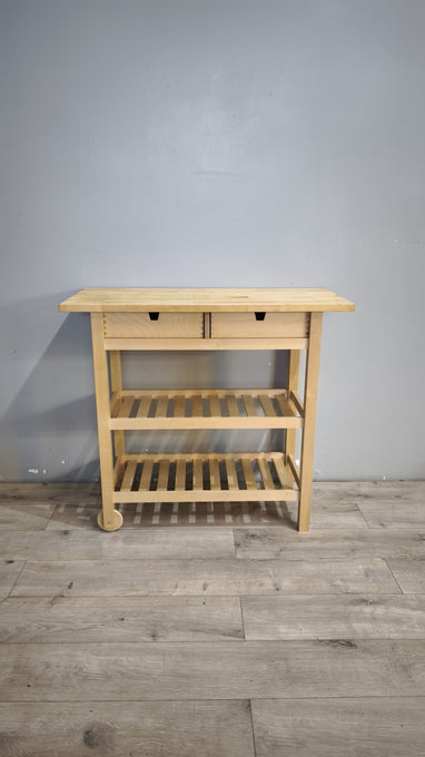 92488 Carrello Ikea in legno chiaro