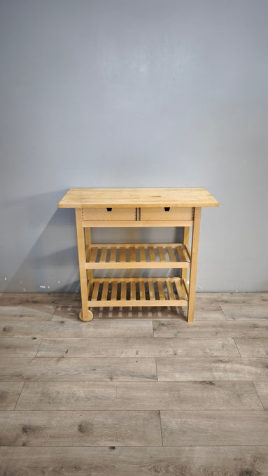 92488 Carrello Ikea in legno chiaro