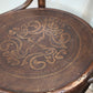 92481 Set n 4 sedie stile Thonet in legno di faggio incurvato con decorazioni in rilievo