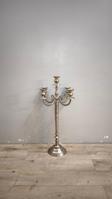 92482 Grande candelabro in metallo con cinque punti luce