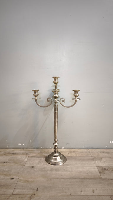 92482 Grande candelabro in metallo con cinque punti luce