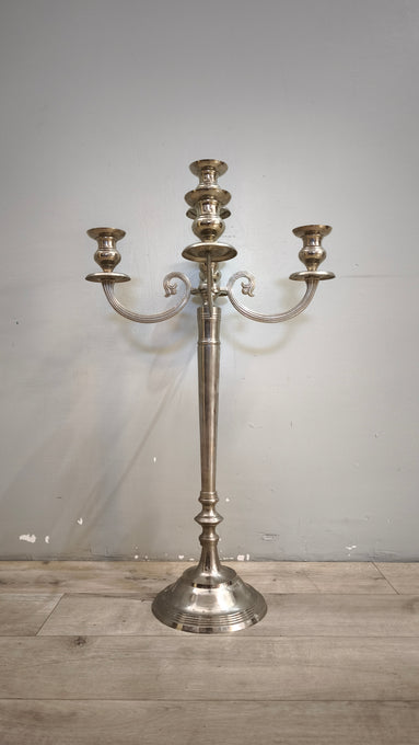 92482 Grande candelabro in metallo con cinque punti luce