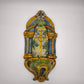 92393 Acquasantiera in ceramica dipinta