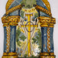 92393 Acquasantiera in ceramica dipinta